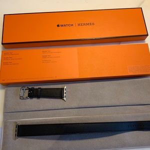 Hermès Double Tour iWatch Band in INDIGO